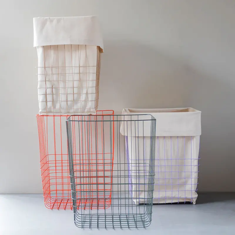 Mette Ditmer-collectie Store-It Mand Met Canvas Tas, Groot Lila