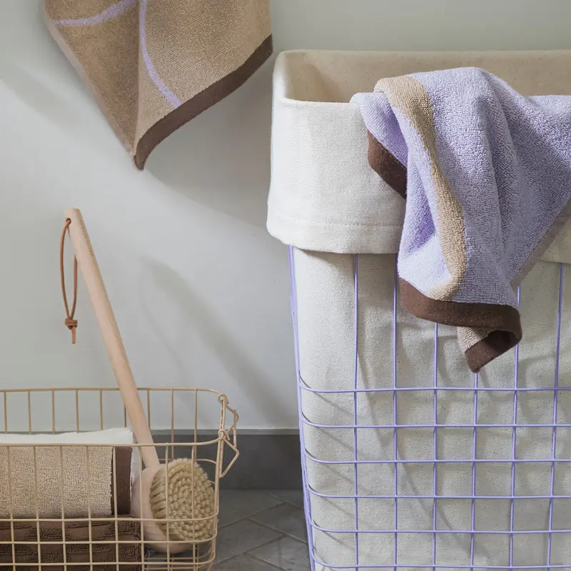 Mette Ditmer-collectie Store-It Mand Met Canvas Tas, Groot Lila