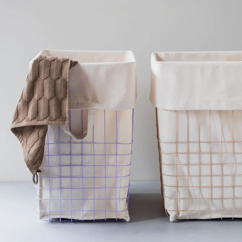 Mette Ditmer-collectie STORE-IT basket with canvas bag, large  Lilac