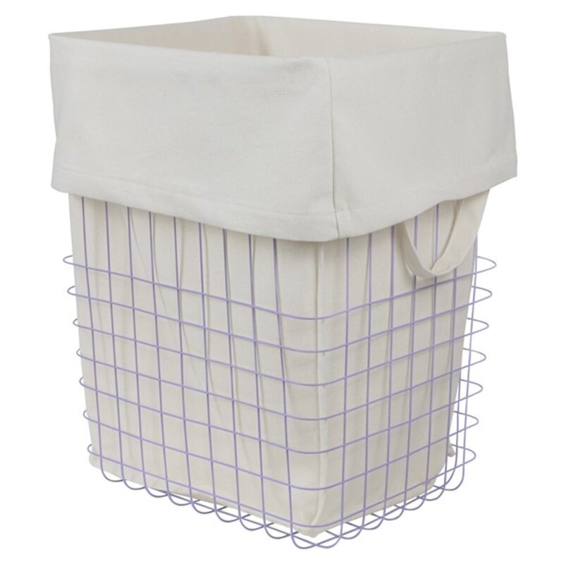 Mette Ditmer-collectie Store-It Mand Met Canvas Tas, Groot Lila