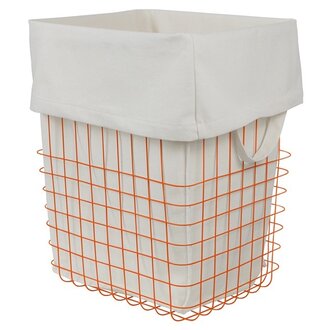 Mette Ditmer STORE-IT basket with canvas bag, large  Orange