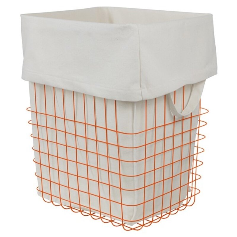 Mette Ditmer-collectie STORE-IT basket with canvas bag, large  Orange
