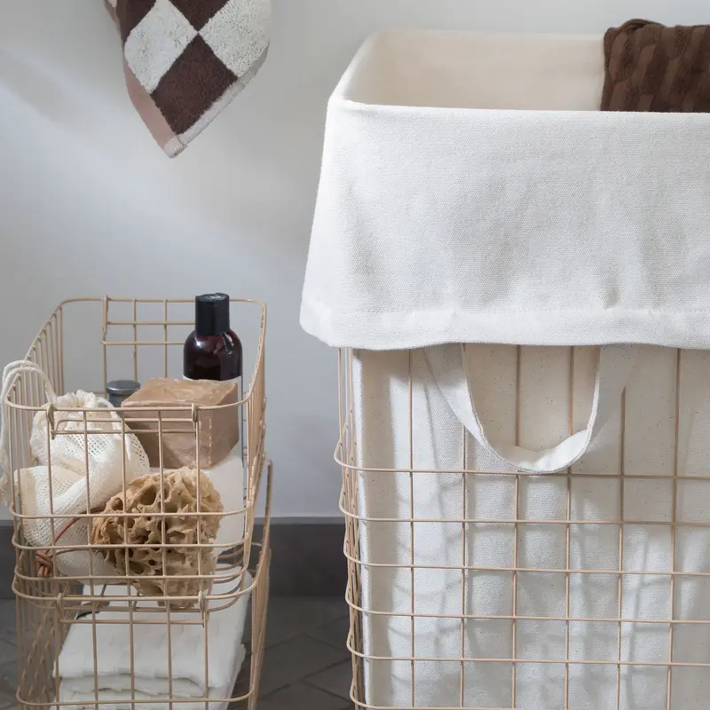 Mette Ditmer-collectie STORE-IT basket with canvas bag, large  Sand