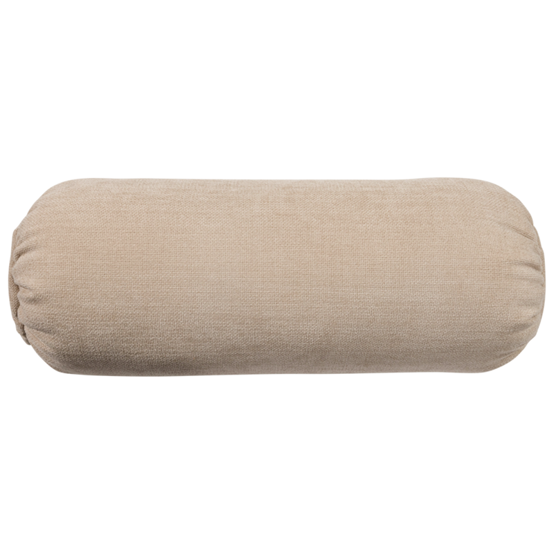 WOOOD-collectie BAGGY ROLKUSSEN 50xO23CM GEWEVEN CHENILLE ZAND