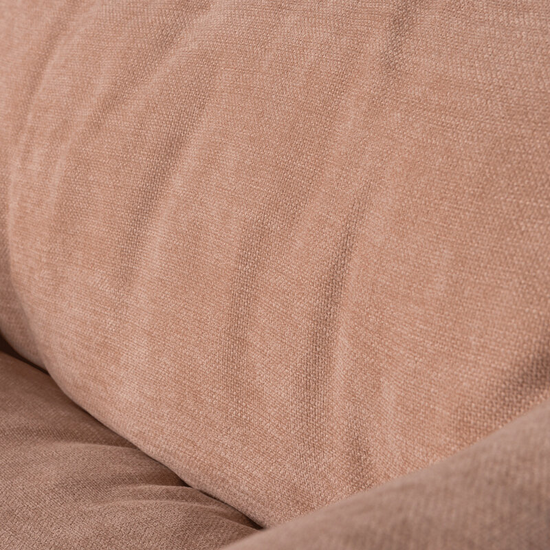 WOOOD-collectie Baggy Draaifauteuil Geweven Chenille Oudroze