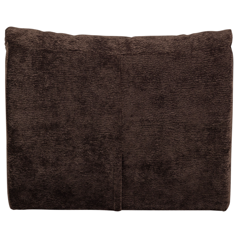 WOOOD-collectie Baggy 1-Zits 3D Chenille Donkerbruin