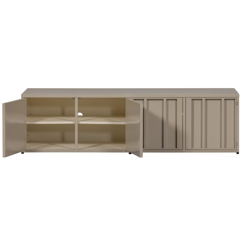 WOOOD-collectie LEVEL TV-MEUBEL METAAL ZAND 44x160CM