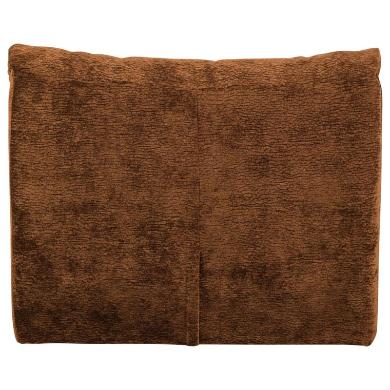 WOOOD-collectie Baggy 1-Zits 3D Chenille Middenbruin