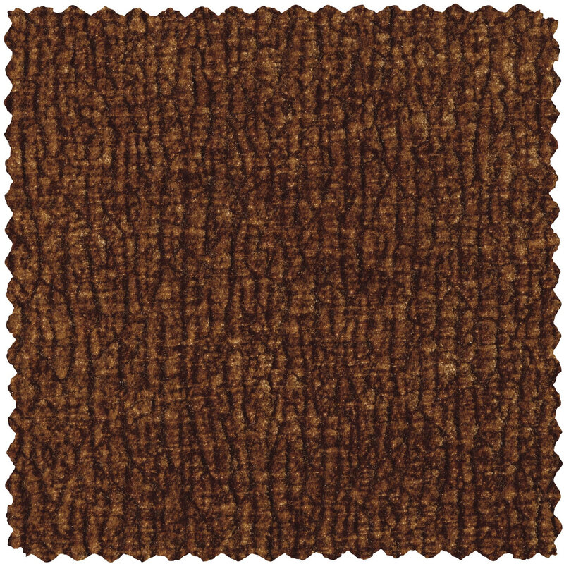 WOOOD-collectie Baggy 1-Zits 3D Chenille Middenbruin