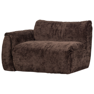 WOOOD Baggy 1-Zits Met Arm Links 3D Chenille Donkerbruin
