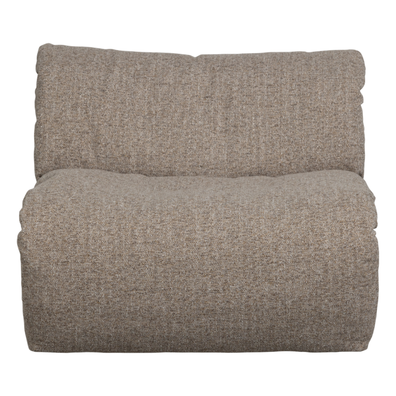 WOOOD-collectie Baggy 1-Zits Geweven Stof Bruin Melange