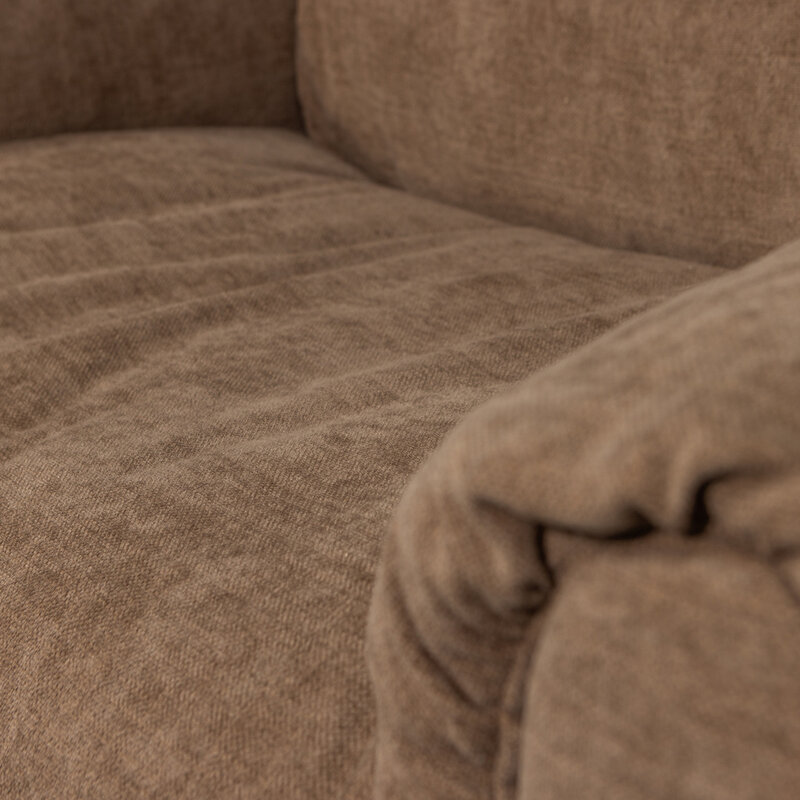 WOOOD-collectie BAGGY LOVESEAT GEWEVEN CHENILLE BRUIN