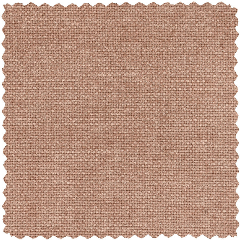 WOOOD-collectie Baggy 1-Zits Met Arm Rechts Geweven Chenille Oudroze