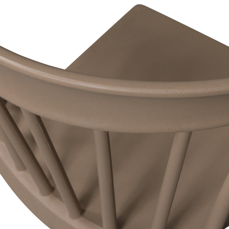 WOOOD-collectie Bliss Tuinstoel Met Spijlen Coffee Fiber Bruin Melange
