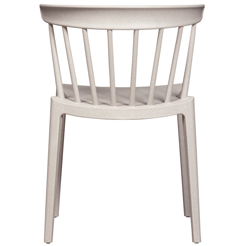WOOOD-collectie Bliss Tuinstoel Met Spijlen Wheat Fiber Off White Melange