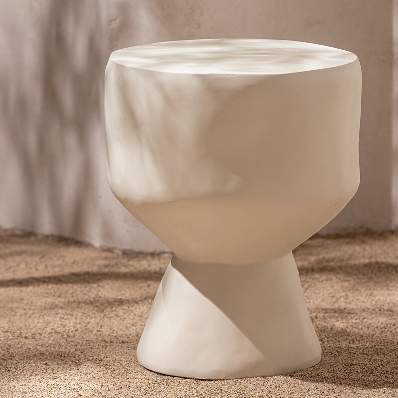 WOOOD-collectie AUR BIJZETTAFEL VEZELVERSTERKTE POLYMEER NATUREL