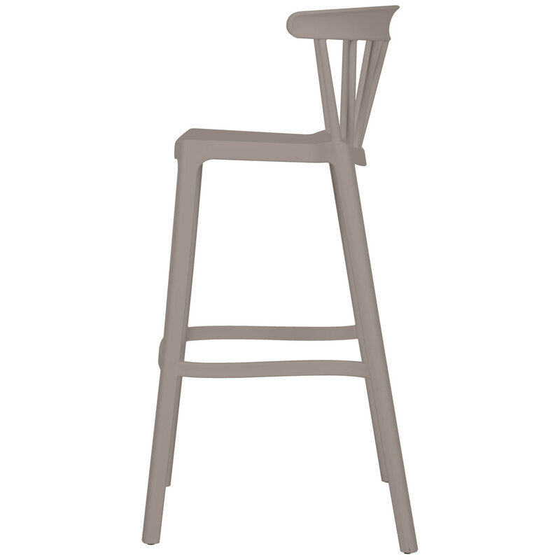 WOOOD-collectie Bliss Barstoel Kunststof Taupe