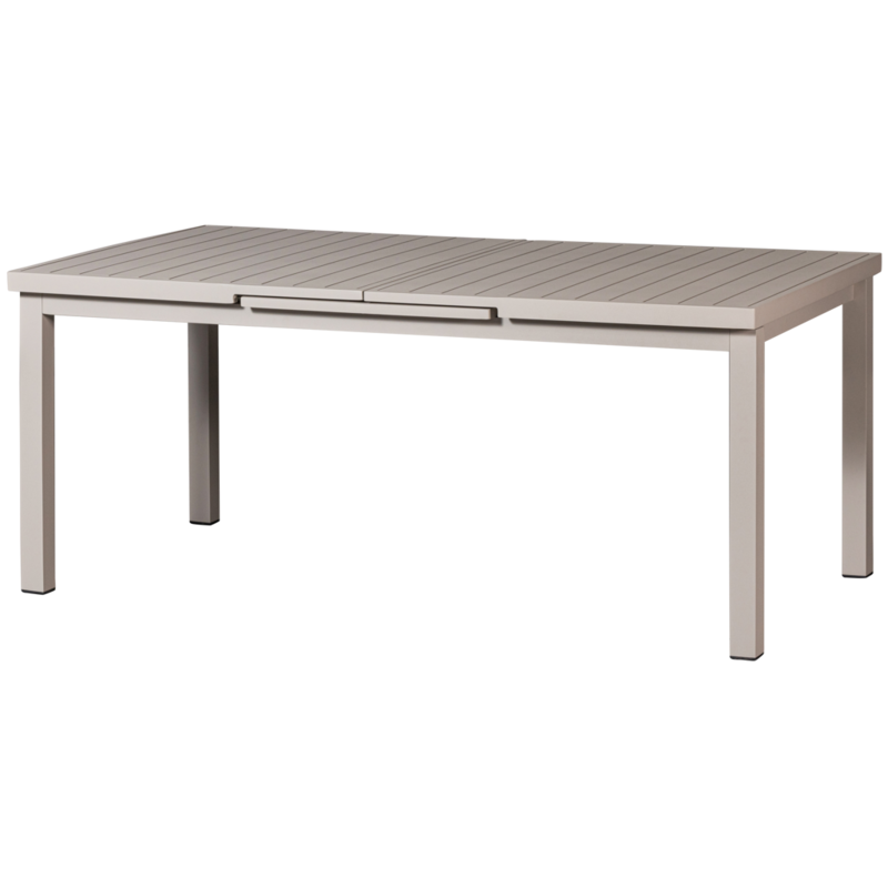 WOOOD-collectie Mobile Uitschuifbare Tafel Aluminium Zand 240X100/180X100Cm
