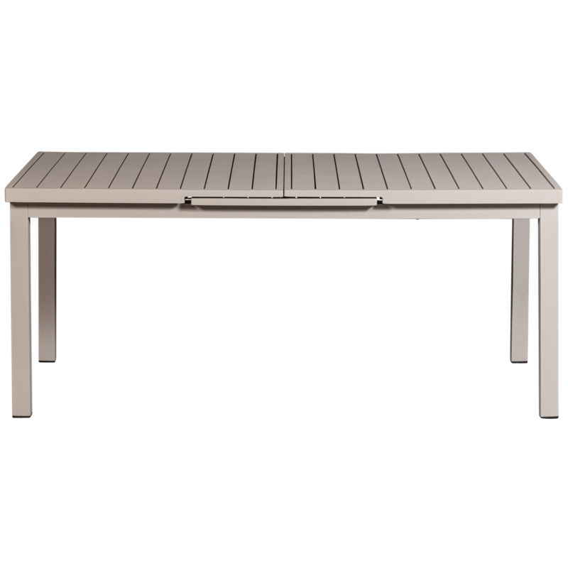 WOOOD-collectie Mobile Uitschuifbare Tafel Aluminium Zand 240X100/180X100Cm