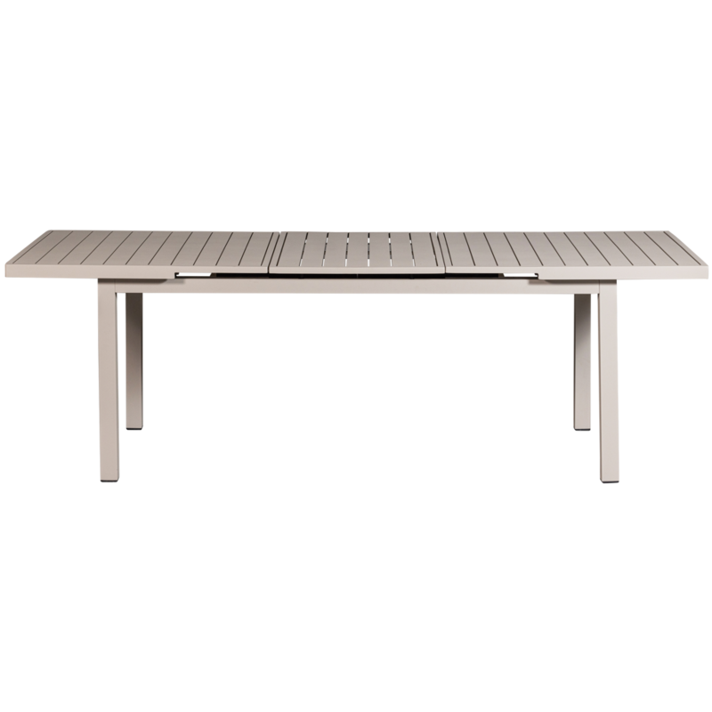 WOOOD-collectie Mobile Uitschuifbare Tafel Aluminium Zand 240X100/180X100Cm