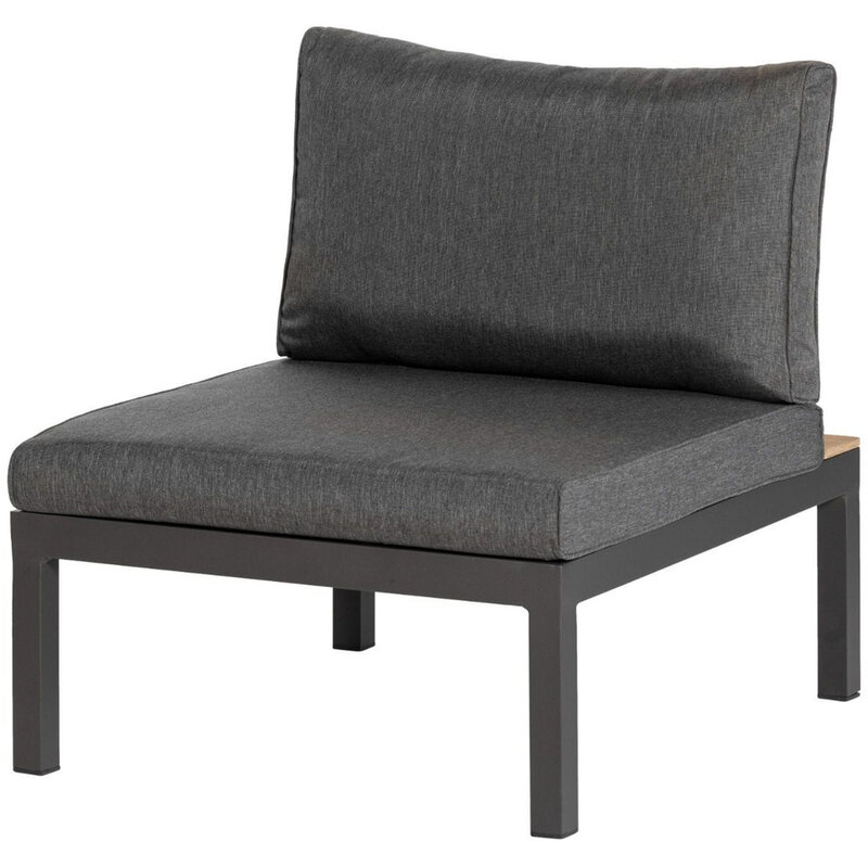 WOOOD-collectie LA VIDA TUSSENELEMENT TEAK ANTRACIET