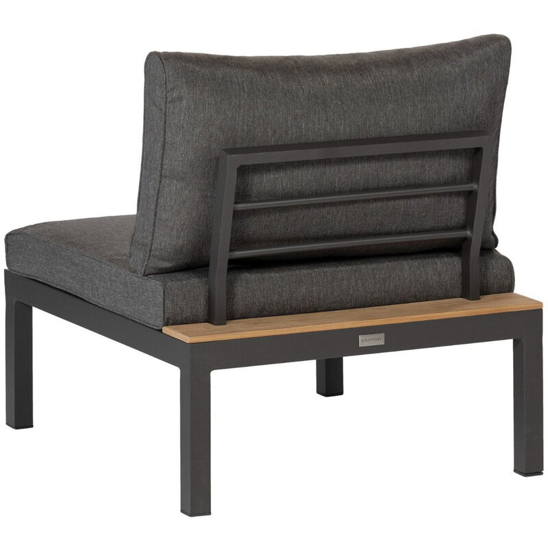 WOOOD-collectie LA VIDA TUSSENELEMENT TEAK ANTRACIET