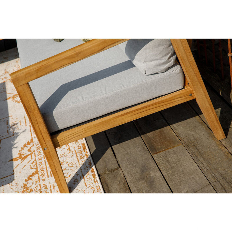 WOOOD-collectie Lucca Loungeset Teak Incl Kussens