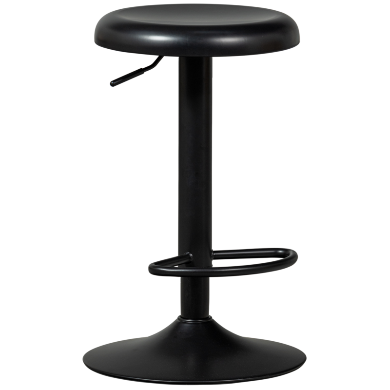 WOOOD-collectie Isaac Barkruk Metaal Zwart