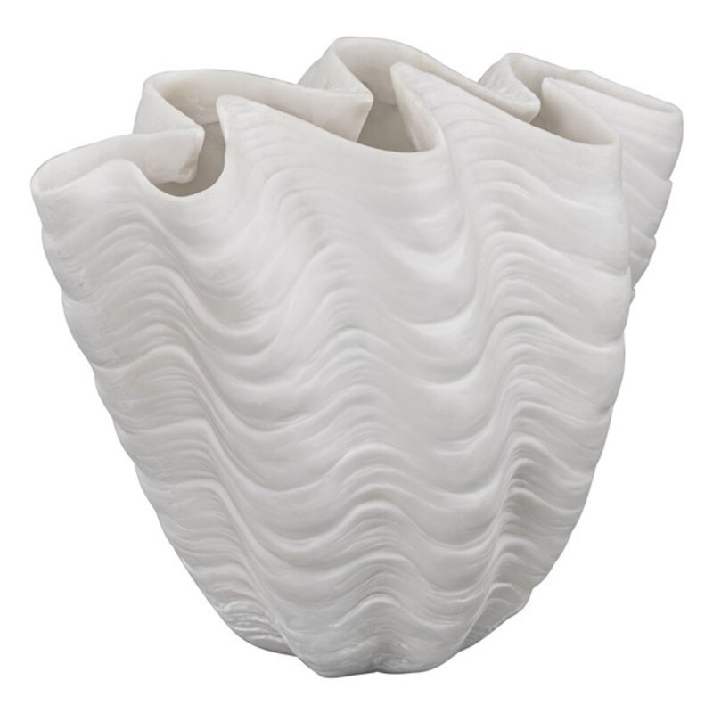 Mette Ditmer-collectie Shell Vaas, Klein Gebroken Wit