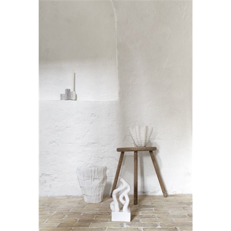 Mette Ditmer-collectie Shell Vaas, Klein Gebroken Wit