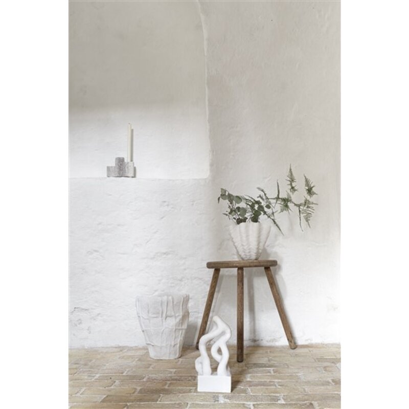 Mette Ditmer-collectie Shell Vaas, Klein Gebroken Wit