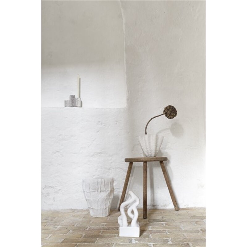 Mette Ditmer-collectie Shell Vaas, Klein Gebroken Wit