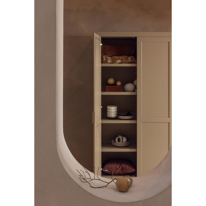 WOOOD-collectie Gunnar Opbergkast Grenen Mud [Fsc]