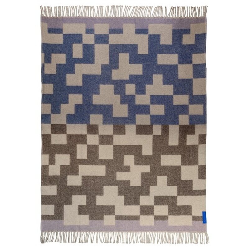 Mette Ditmer-collectie MAZE throw Chocolate