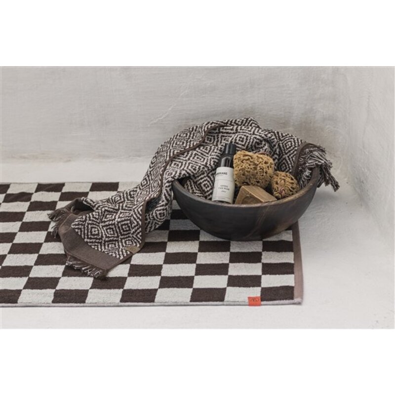 Mette Ditmer-collectie RETRO bath mat Chocolate