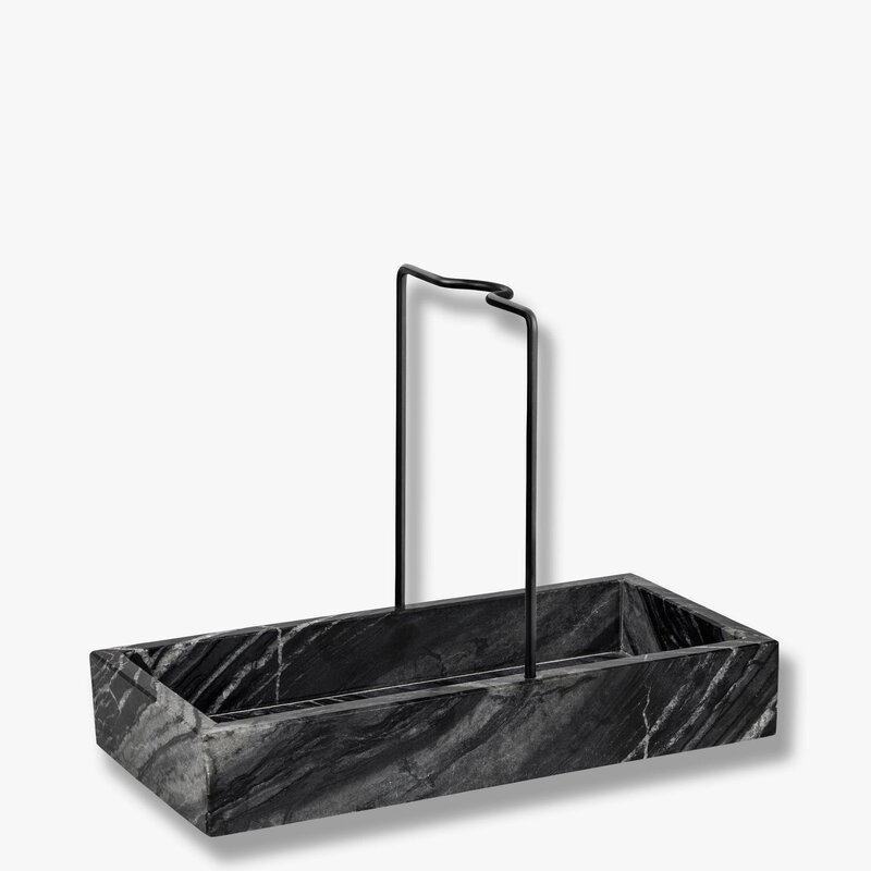 Mette Ditmer-collectie Marble Afwasrekje Zwart/Grijs