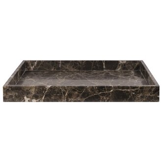 Mette Ditmer MARBLE tray, large Brown