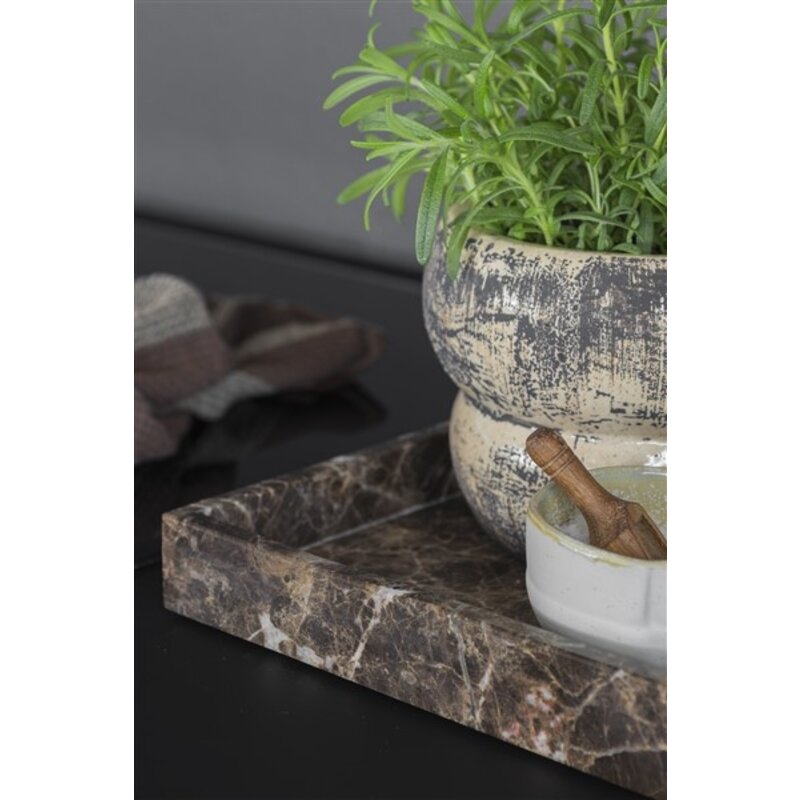 Mette Ditmer-collectie Marmeren schaal Groot Bruin