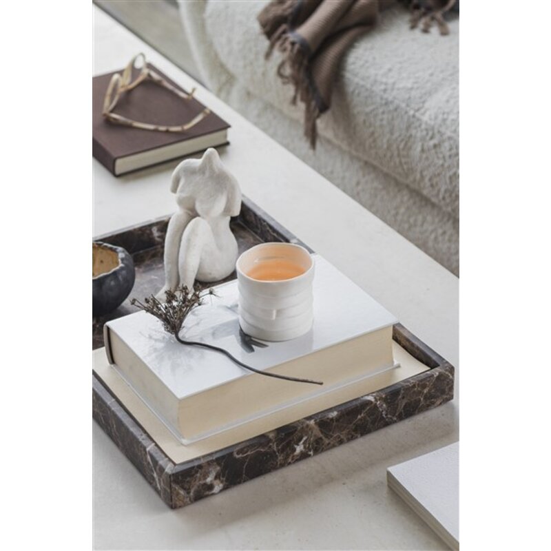 Mette Ditmer-collectie Marmeren schaal Groot Bruin