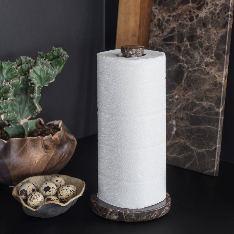 Mette Ditmer-collectie MARBLE kitchen roll holder Brown