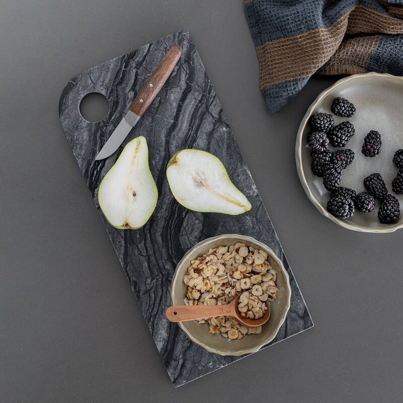 Mette Ditmer-collectie Serveerplank Marble, Groot Zwart/Grijs