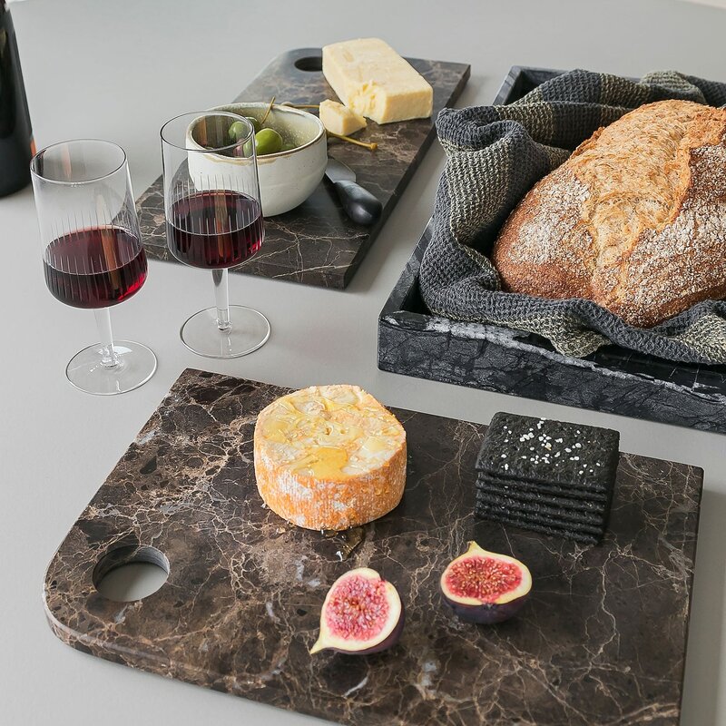 Mette Ditmer-collectie Serveerplank Marble, Medium Bruin
