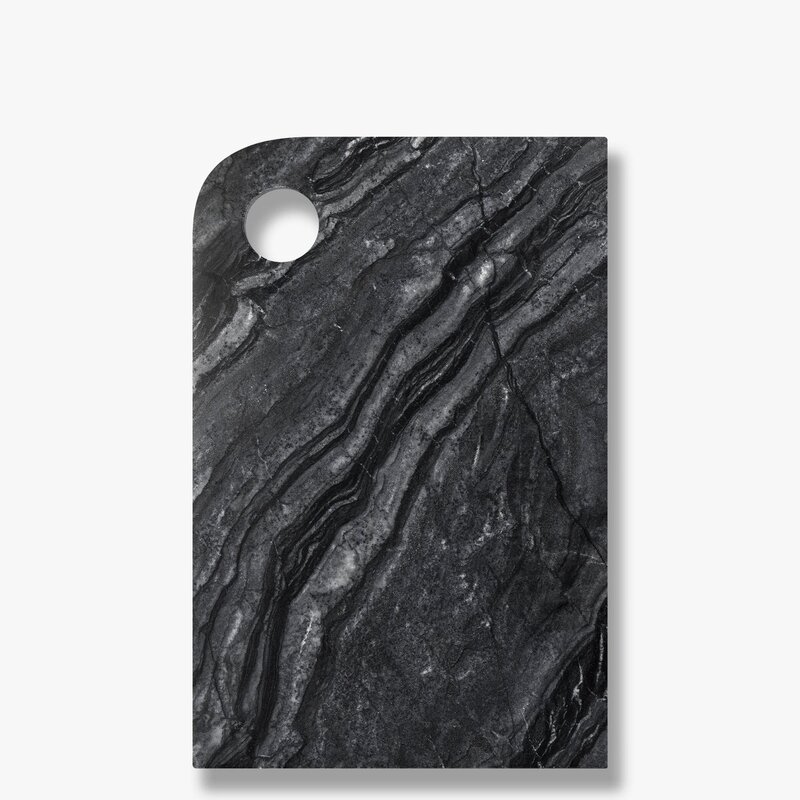 Mette Ditmer-collectie Serveerplank Marble, Medium Zwart/Grijs