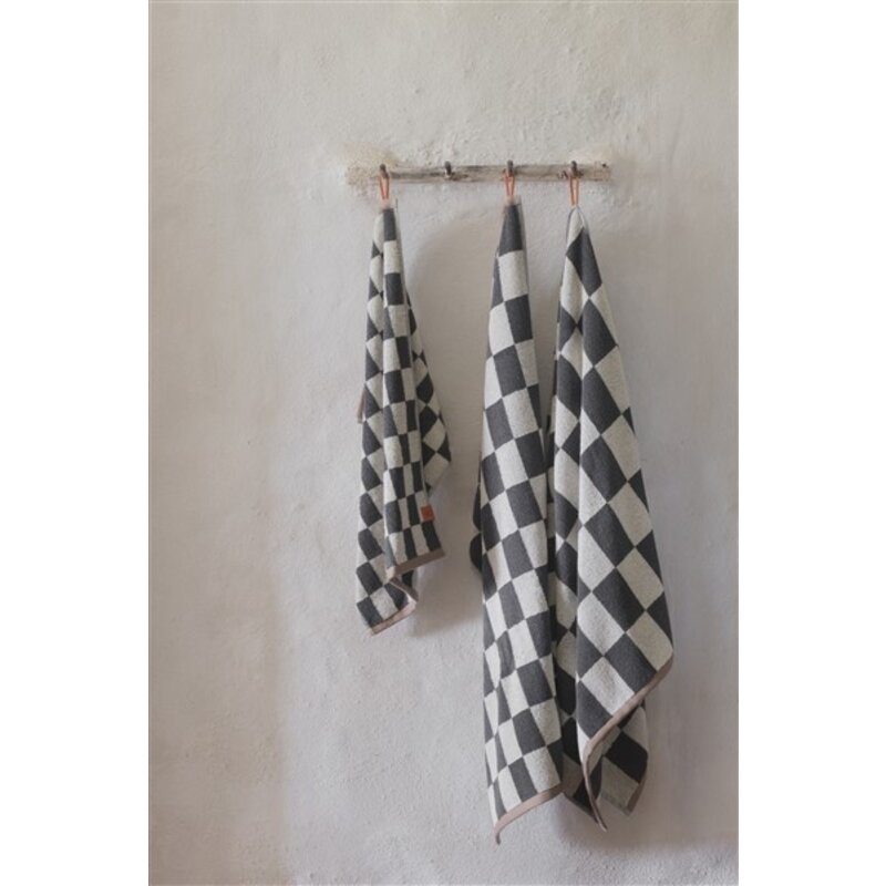Mette Ditmer-collectie RETRO bath towel Dark grey