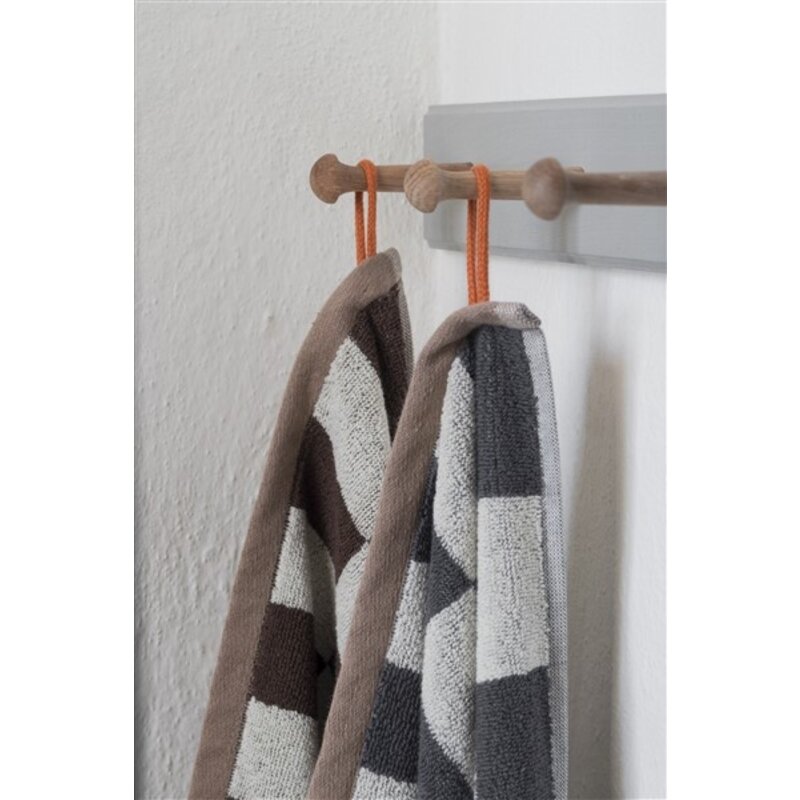 Mette Ditmer-collectie RETRO bath towel Chocolate