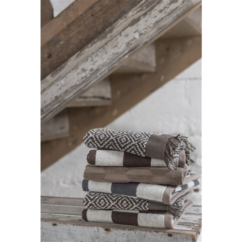 Mette Ditmer-collectie RETRO bath towel Chocolate