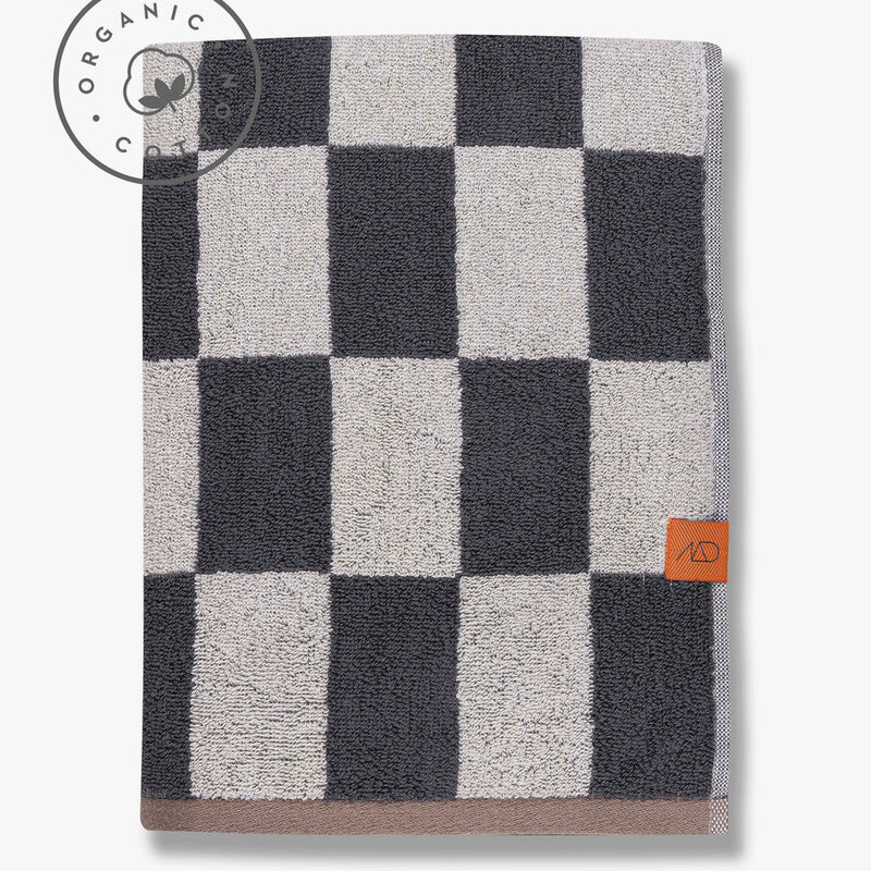 Mette Ditmer-collectie RETRO bath towel Dark grey