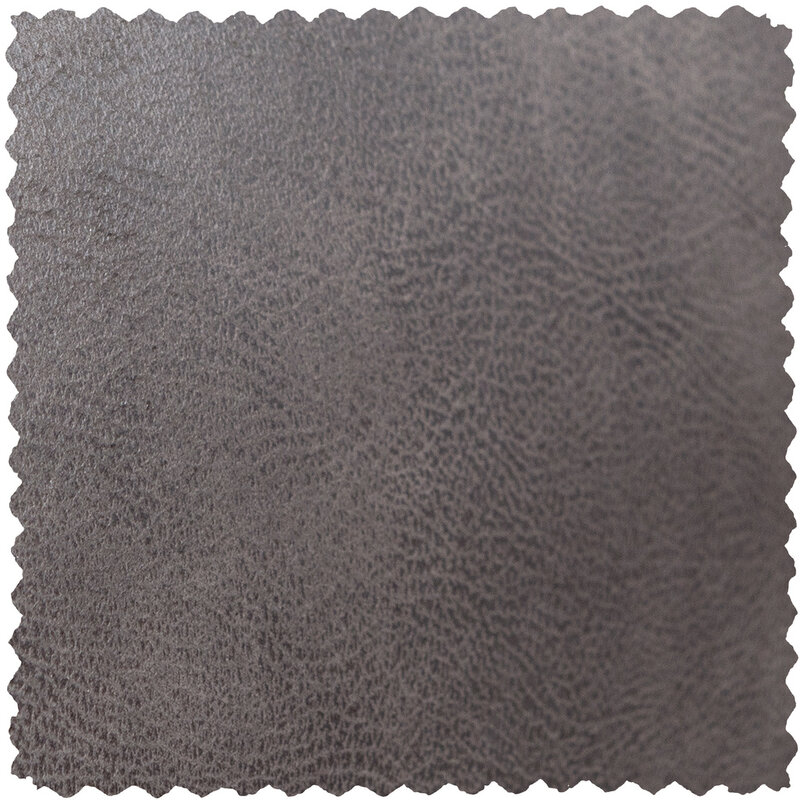 WOOOD-collectie Statement Hocker Lederlook Donkergrijs