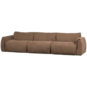 WOOOD Baggy 3-Zits Bank Geweven Chenille Bruin