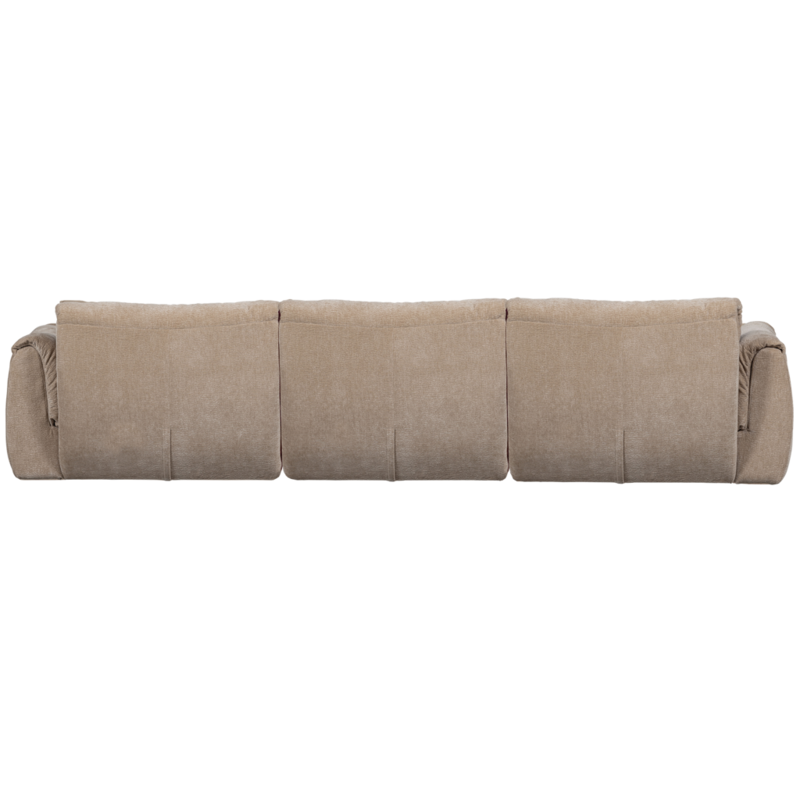 WOOOD-collectie Baggy 3-Zits Bank 3D Chenille Zand